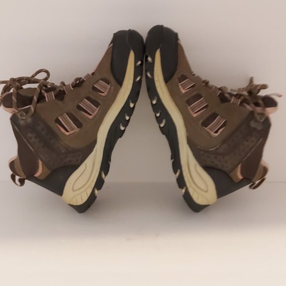 SPORTEK | Girls Hiking Boots Black Brown Pink - Picture 6 of 7